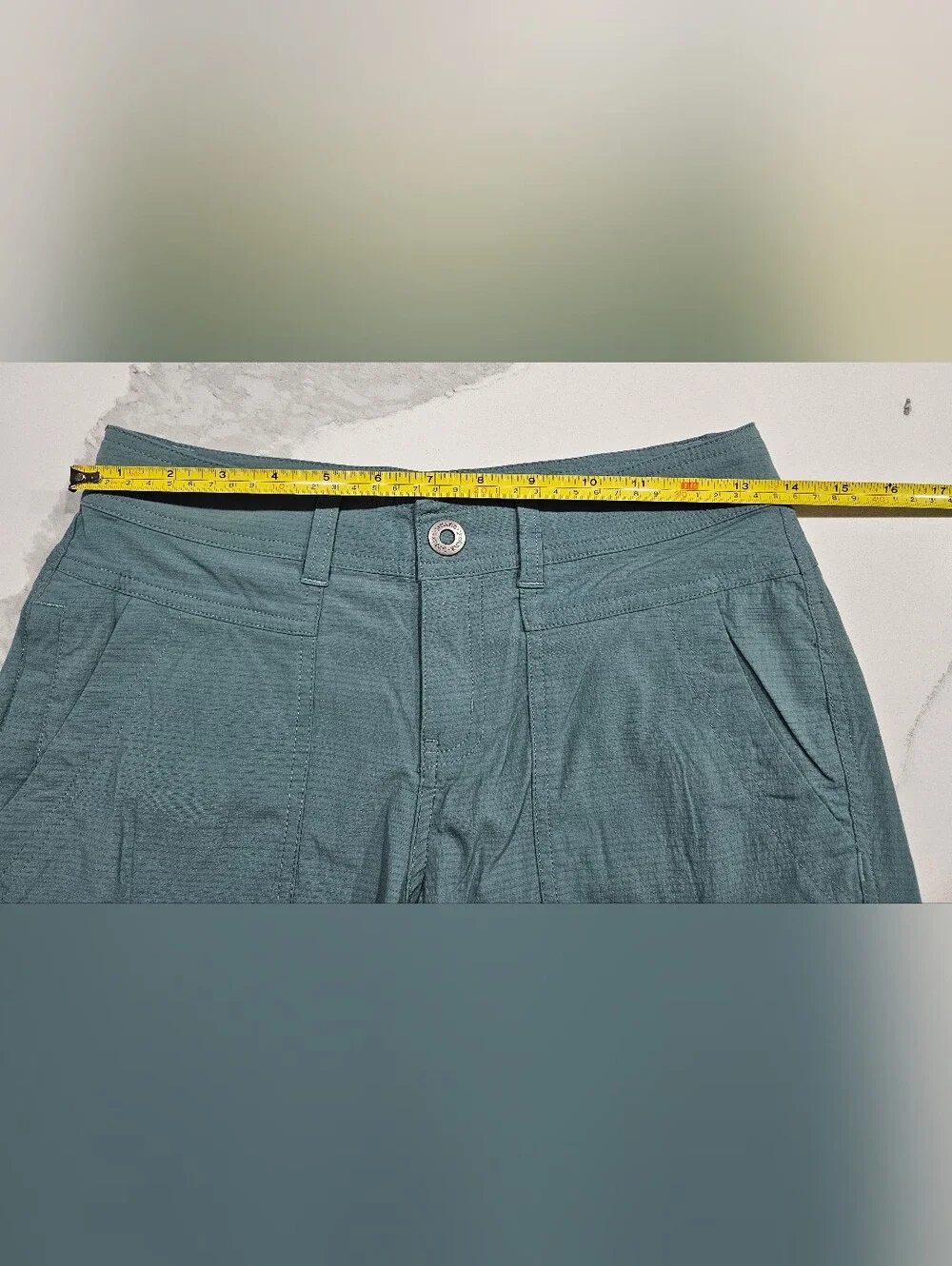 Prana Women's Teal Athletic Shorts - Picture 6 of 7